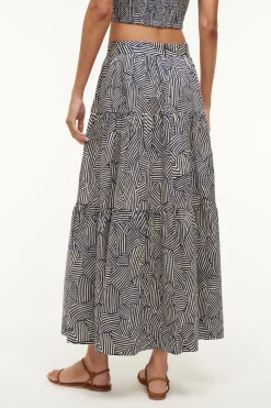 STAUD SEA SKIRT NAVY MOSAIC NAVYMOSAIC Hot