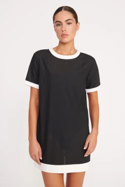 STAUD SELAH DRESS  BLACK WHITE BLACKWHITE New