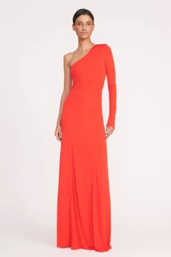 STAUD SERENA DRESS RED ROSE REDROSE Sale