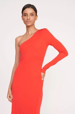 STAUD SERENA DRESS  RED ROSE REDROSE Sale