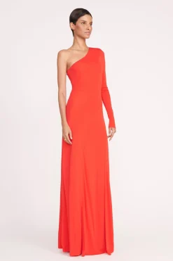 STAUD SERENA DRESS  RED ROSE REDROSE Sale