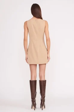 STAUD SHEILA DRESS   CAMEL Clearance