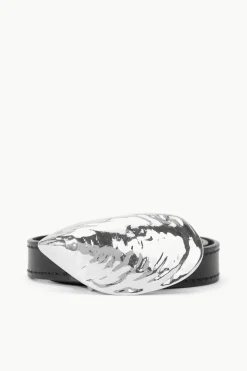 STAUD SHELL BUCKLE BELT   BLACK New