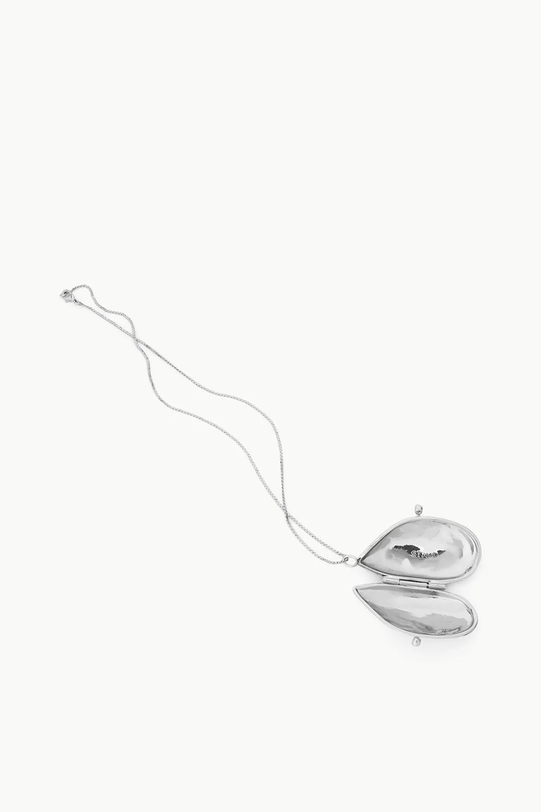 STAUD SHELL PILL CASE NECKLACE SILVER Online