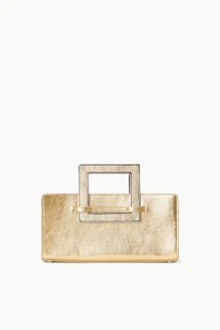 STAUD SHIRLEY CONVERTIBLE CLUTCH   GOLD Outlet