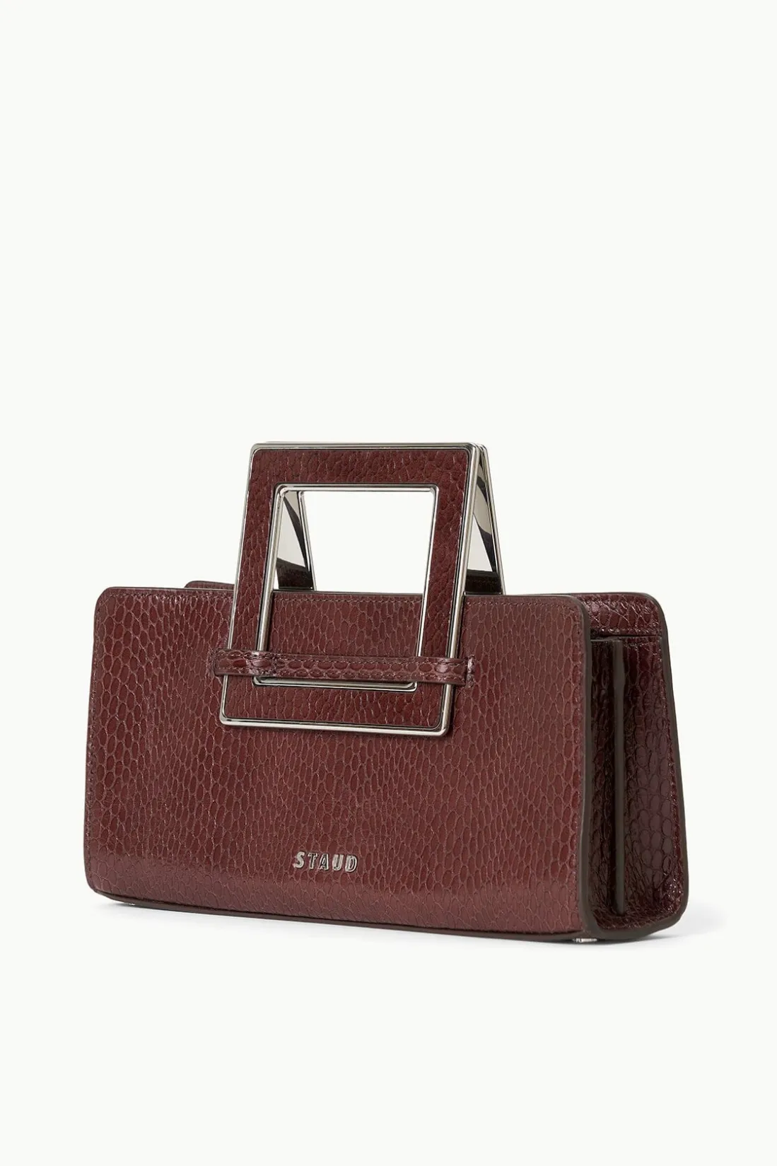 STAUD SHIRLEY CONVERTIBLE CLUTCH MAHOGANY Online
