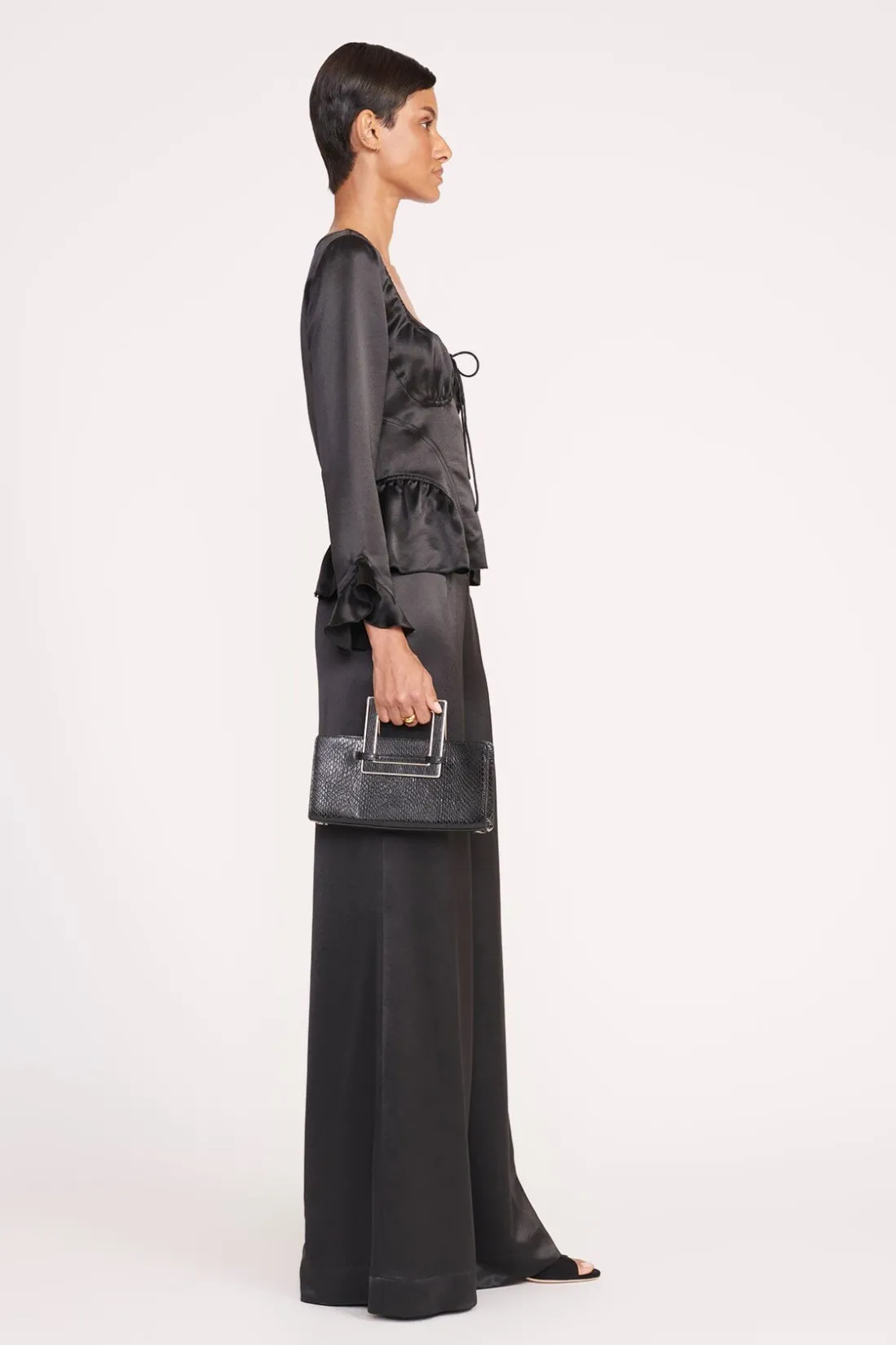 STAUD SHIRLEY CONVERTIBLE CLUTCH BLACK Hot