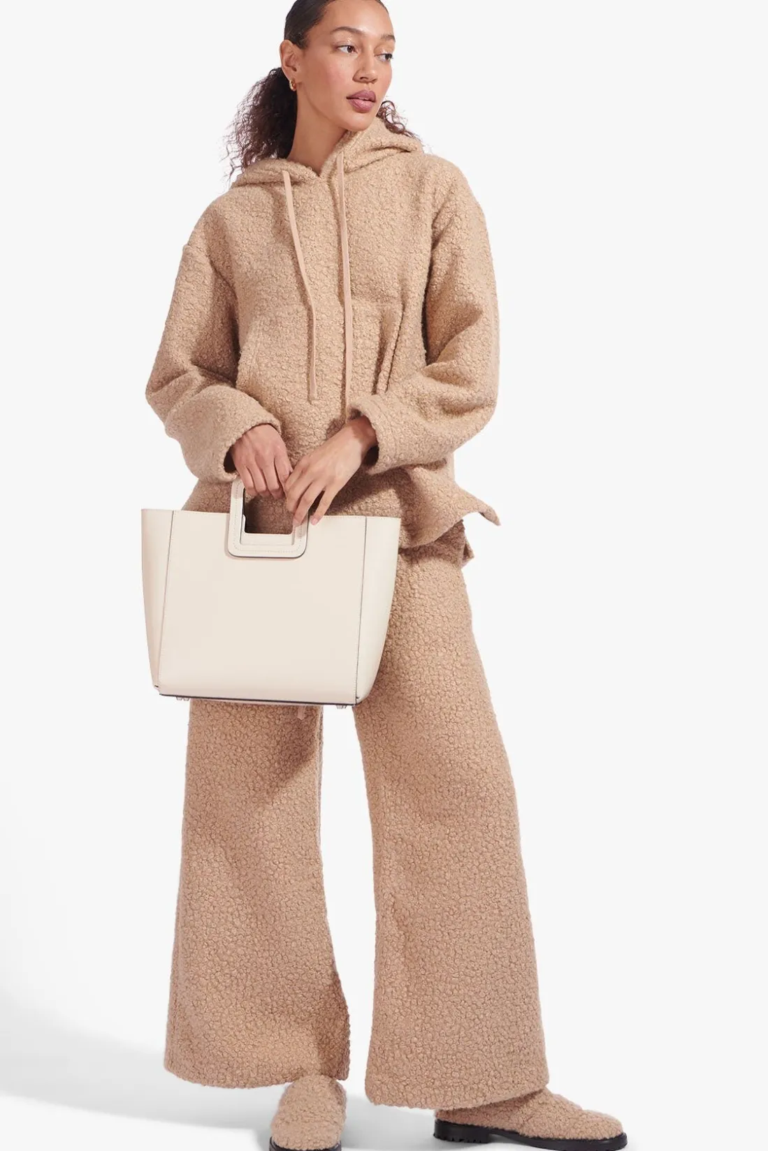 STAUD SHIRLEY LEATHER BAG CREAM Online