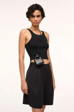 STAUD SHIRLEY MICRO NECKLACE   BLACK Sale