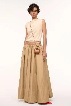 STAUD SHIRLEY MICRO NECKLACE   TAN Discount