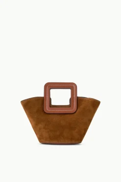 STAUD SHIRLEY MINI BUCKET BAG TAN Hot