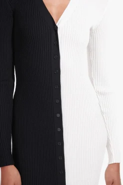 STAUD SHOKO SWEATER  BLACK WHITE BLACKWHITE Hot