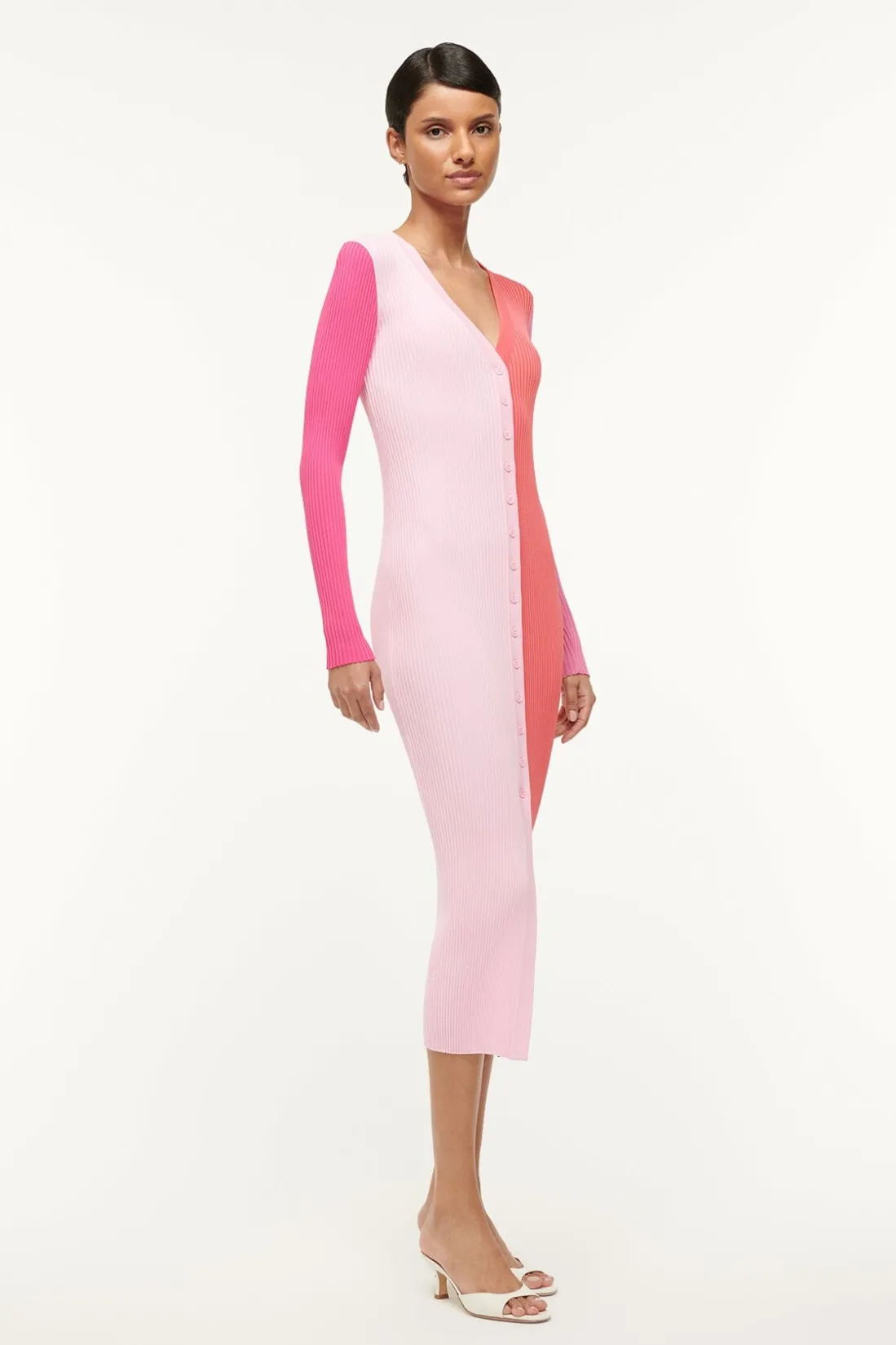 STAUD SHOKO SWEATER FLAMINGO MULTI FLAMINGOMULTI Discount