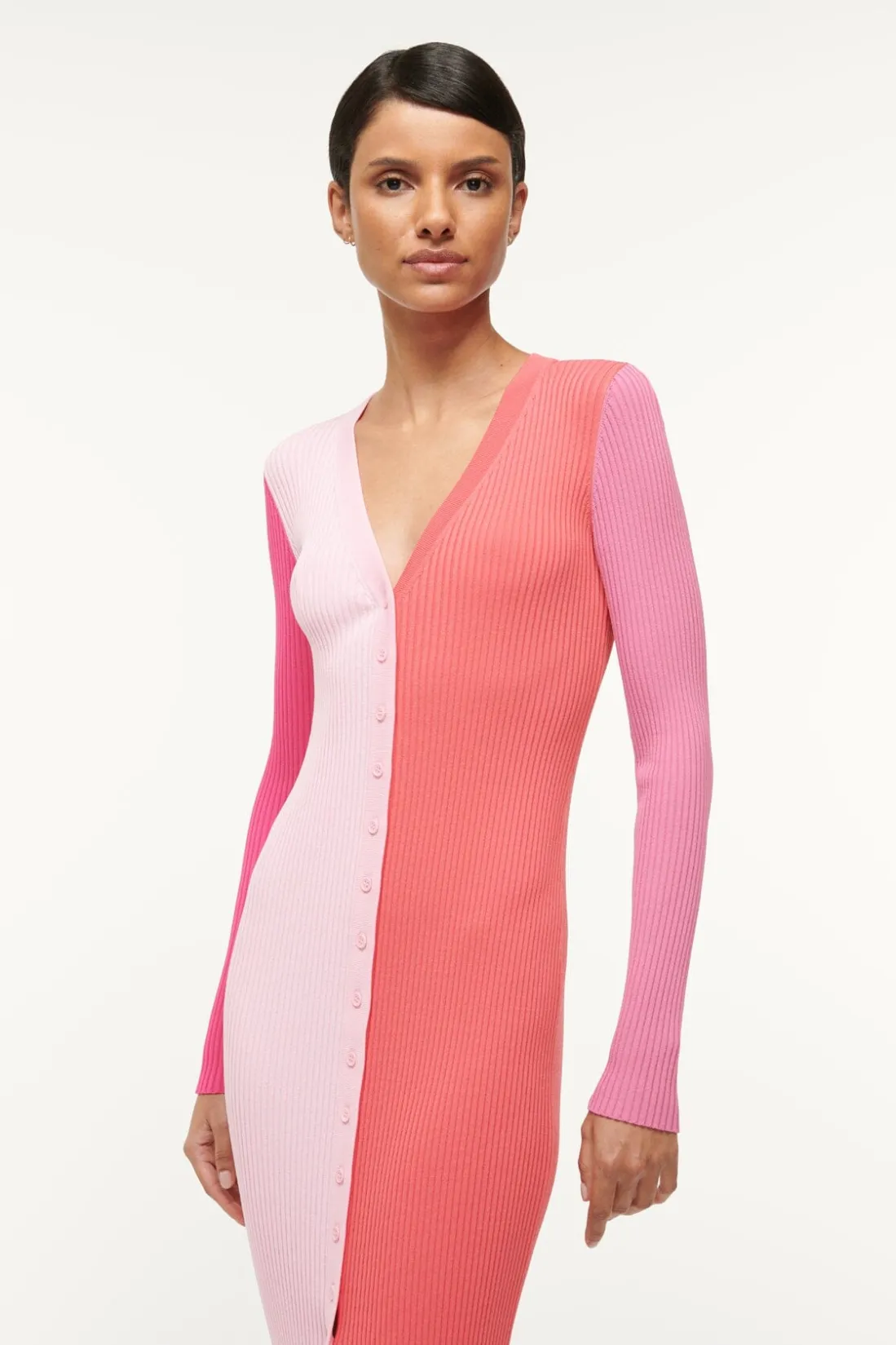 STAUD SHOKO SWEATER FLAMINGO MULTI FLAMINGOMULTI Discount