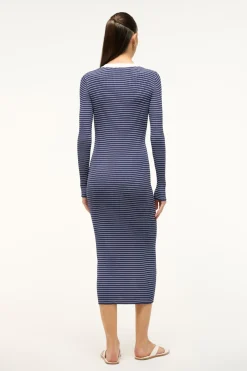 STAUD SHOKO SWEATER NAVY MICRO STRIPE NAVYMICROSTRIPE Clearance