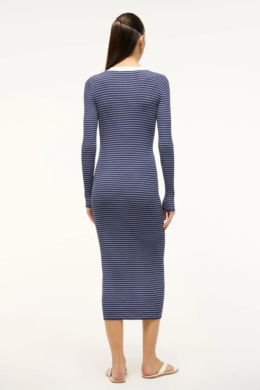 STAUD SHOKO SWEATER NAVY MICRO STRIPE NAVYMICROSTRIPE Clearance