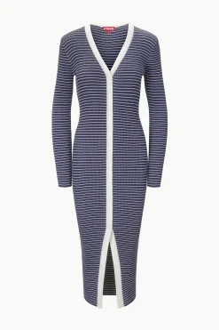 STAUD SHOKO SWEATER NAVY MICRO STRIPE NAVYMICROSTRIPE Clearance