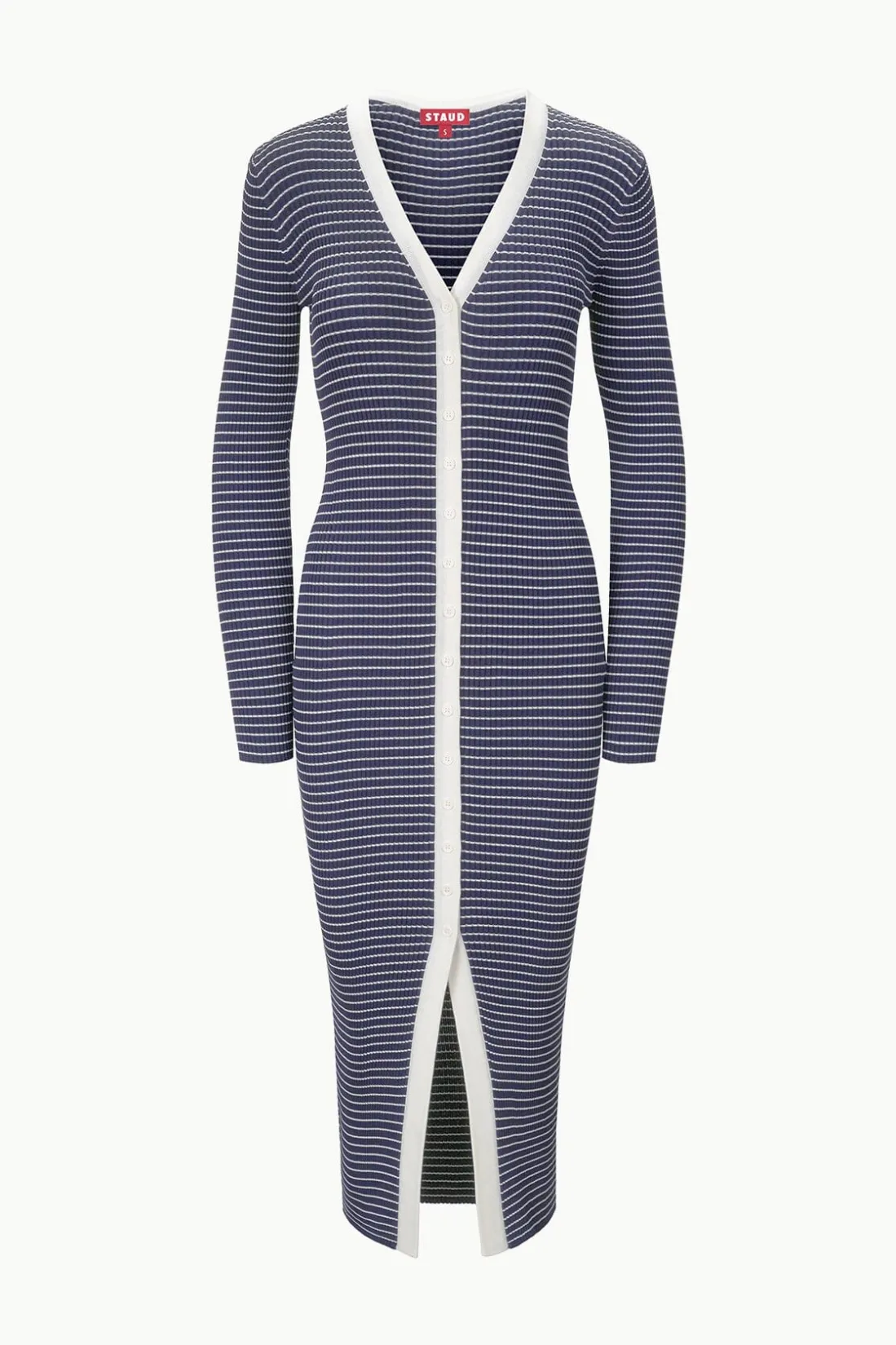 STAUD SHOKO SWEATER NAVY MICRO STRIPE NAVYMICROSTRIPE Clearance
