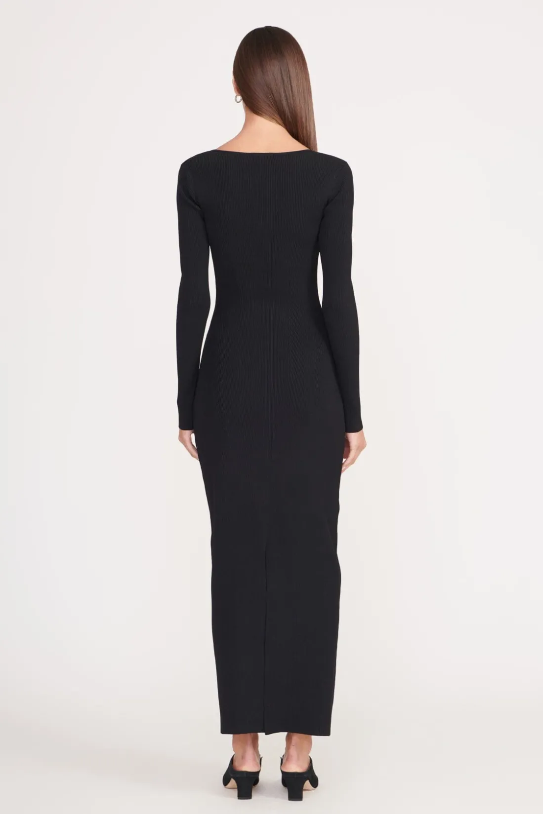 STAUD SILHOUETTE DRESS BLACK Clearance