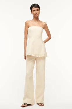STAUD SILVIA TOP IVORY Hot