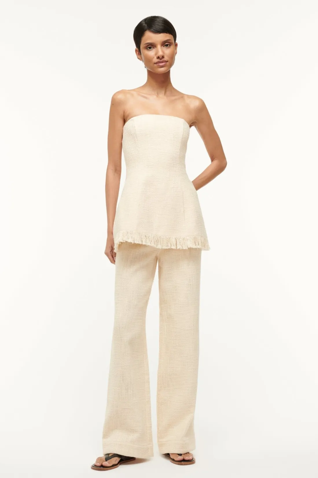 STAUD SILVIA TOP IVORY Hot