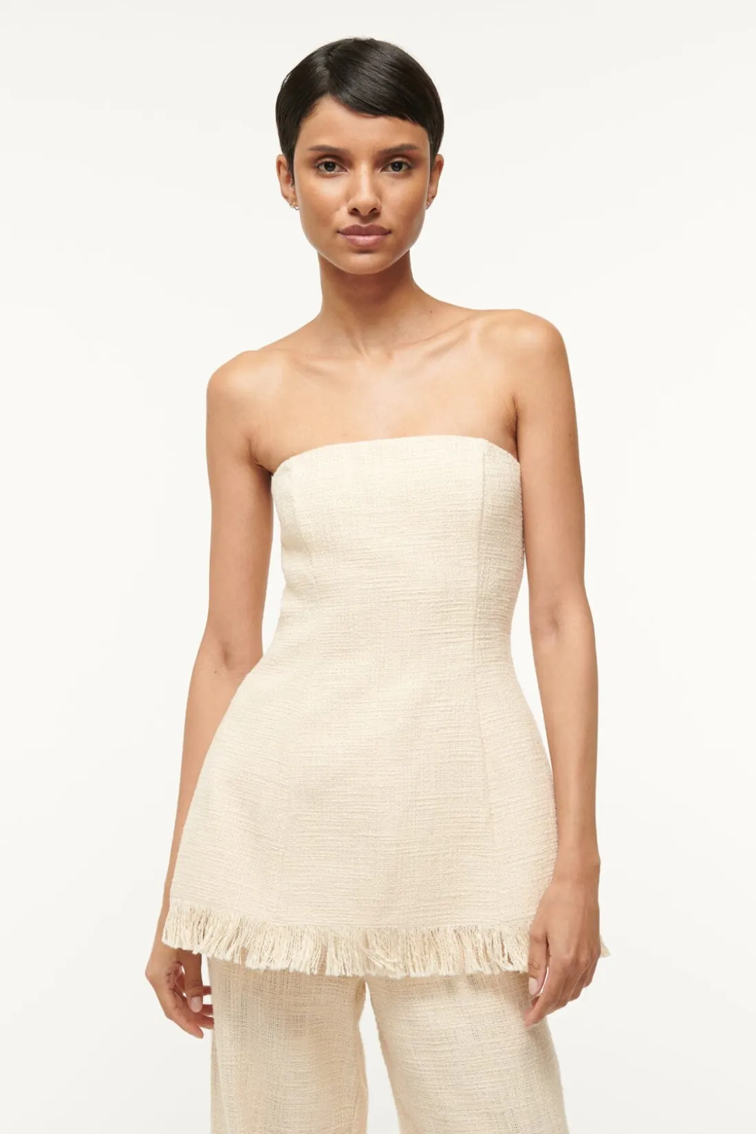 STAUD SILVIA TOP IVORY Hot