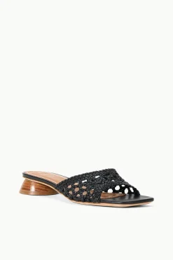 STAUD SIMONE CROCHET HEEL   BLACK New