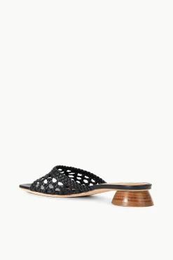 STAUD SIMONE CROCHET HEEL BLACK New