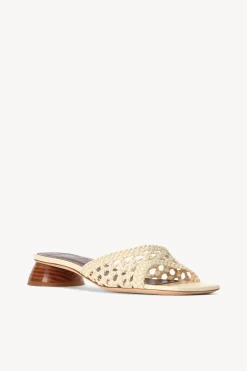 STAUD SIMONE CROCHET HEEL CREAM Hot