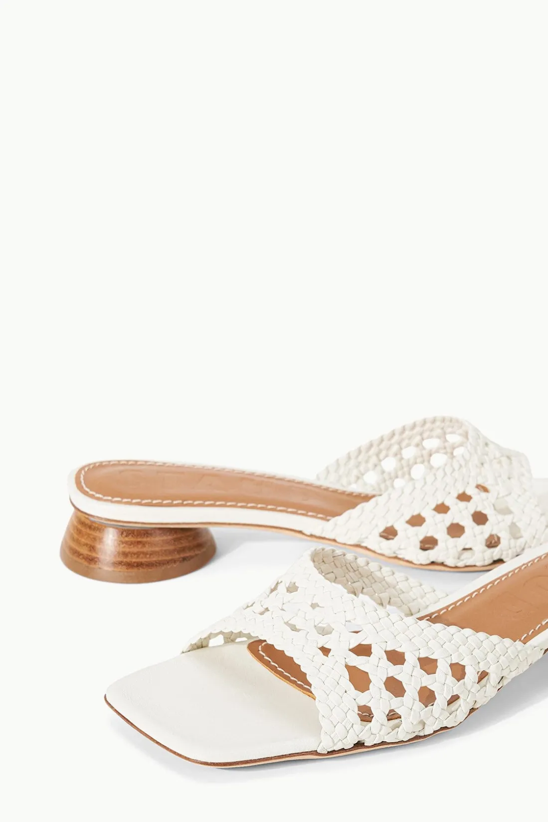 STAUD SIMONE CROCHET HEEL PAPER