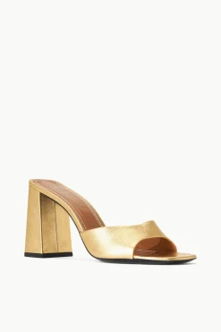 STAUD SLOANE HEEL GOLD Hot