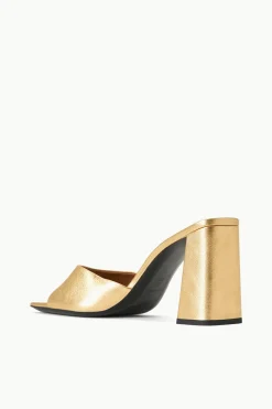STAUD SLOANE HEEL GOLD Hot