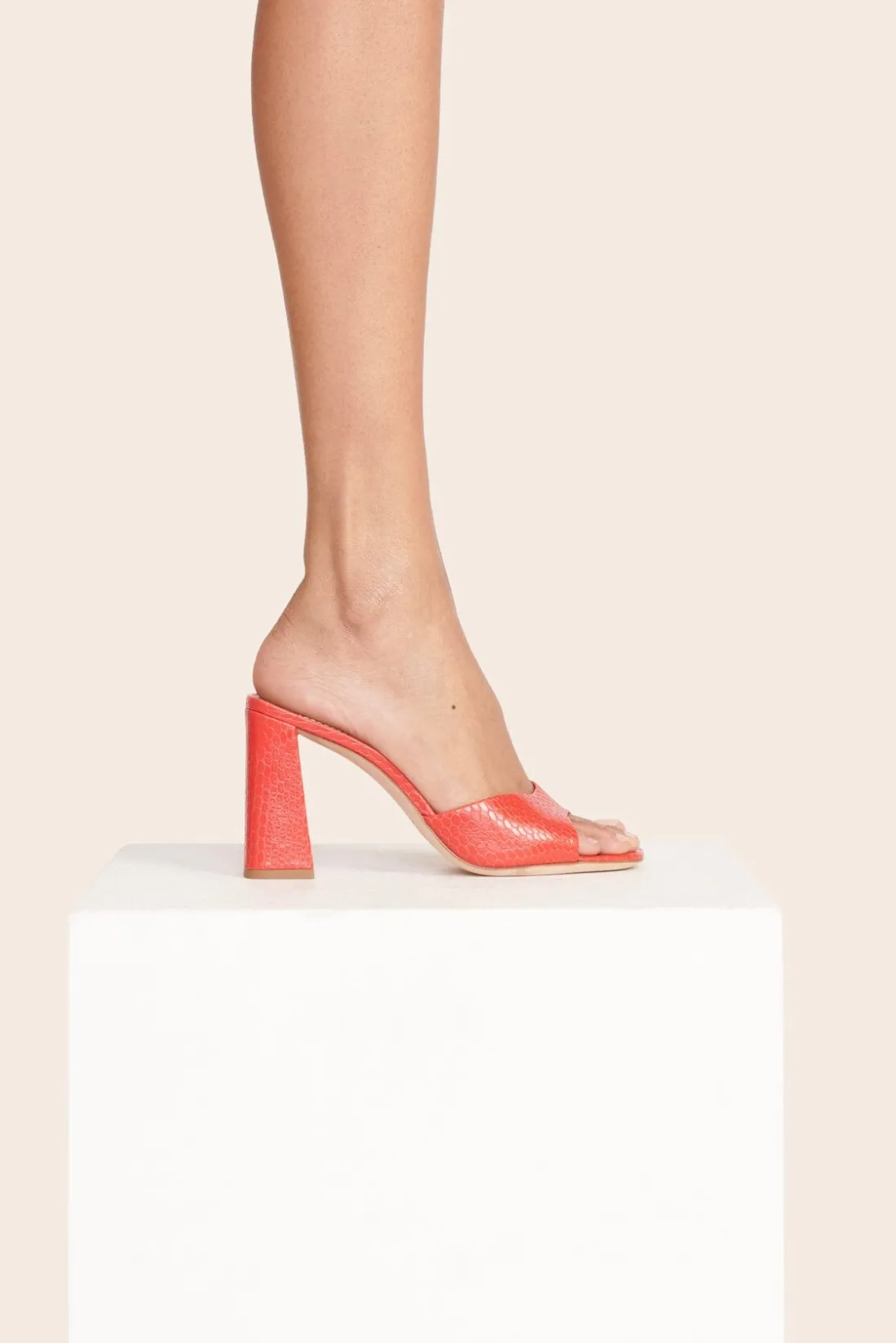 STAUD SLOANE HEEL RED ROSE REDROSE Online