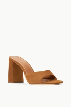 STAUD SLOANE HEEL   SUEDE TAN New