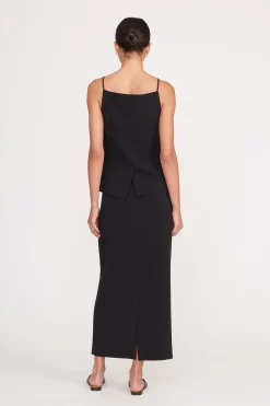 STAUD SMITH SKIRT BLACK