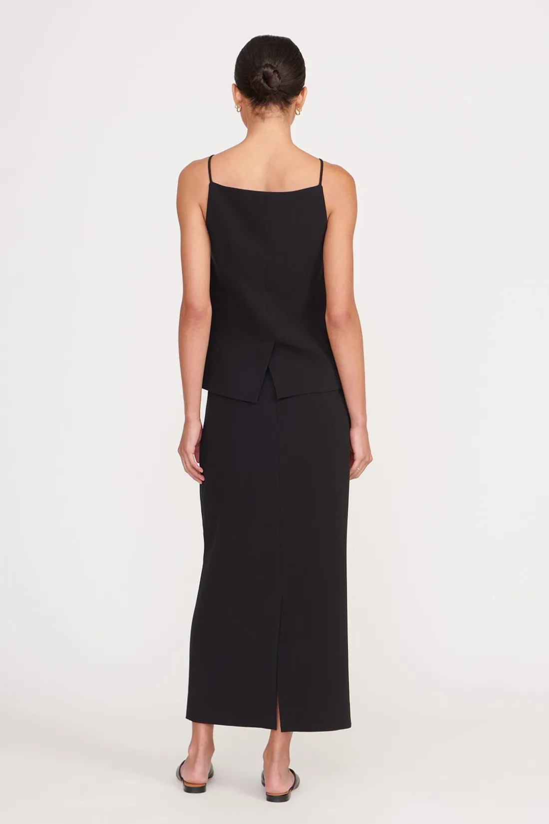 STAUD SMITH SKIRT BLACK