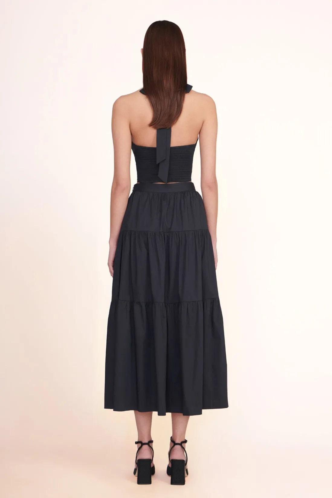 STAUD SMOCKED KAI TOP BLACK Sale