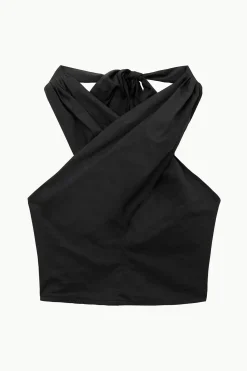 STAUD SMOCKED KAI TOP BLACK Sale