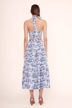 STAUD SMOCKED KAI TOP  BLUE TOILE BLUETOILE Discount