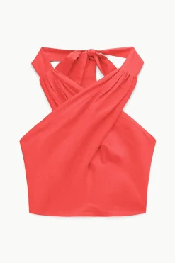 STAUD SMOCKED KAI TOP   HIBISCUS Outlet