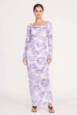STAUD SOLANA DRESS  ANTIQUE PRESSED FLOWERS ANTIQUEPRESSEDFLOWERS New