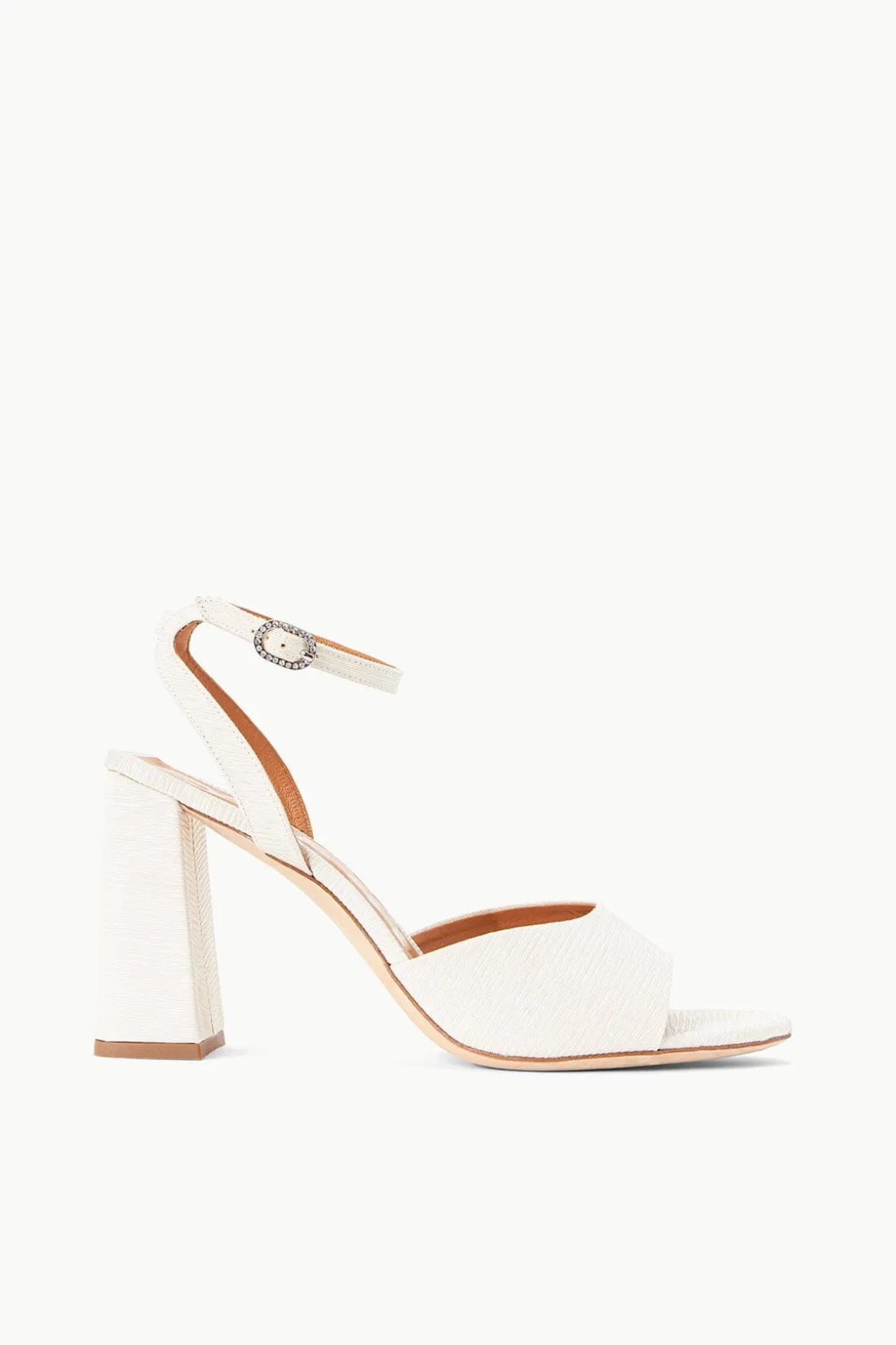 STAUD SOLANGE HEEL WHITE