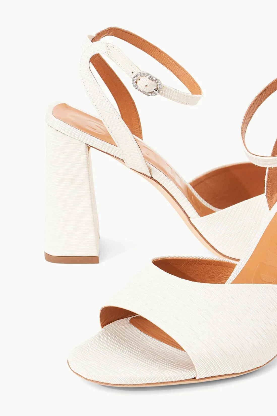 STAUD SOLANGE HEEL WHITE