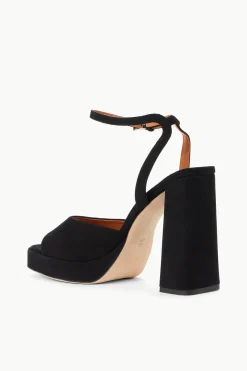 STAUD SOLANGE PLATFORM  BLACK SUEDE BLACKSUEDE Best
