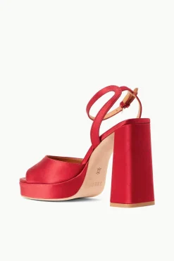 STAUD SOLANGE PLATFORM  RUBY SATIN RUBYSATIN Clearance