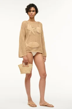 STAUD SOVANA COVERUP TOP   NATURAL Sale