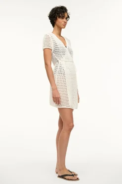 STAUD SPRITZ COVERUP DRESS   IVORY New