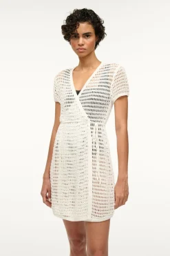 STAUD SPRITZ COVERUP DRESS IVORY New