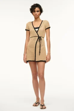 STAUD SPRITZ COVERUP DRESS   NATURAL Sale