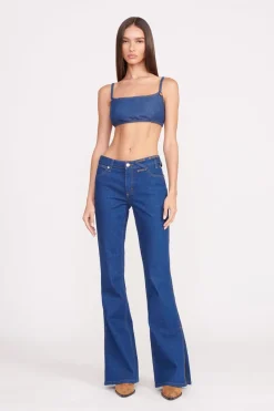 STAUD + WRANGLER THE BIKINI JEAN  DARK RINSE DARKRINSE Hot